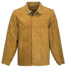 เสื้อแจ็คเก็ตหนังสีขาว ทนไฟ แขนยาว เย็บตะเข็บแบบเชื่อม ทรงปกติ ป้องกันความร้อนระดับ B 300 ° C-500 ° C - Product Image 2