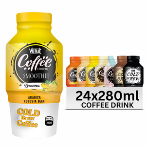 Etiqueta privada 280ml Cold Brew Coffee - VINUT Vietnam, sin OGM, sin lácteos, sin gluten, mezcla de Arábica y Robusta, muestra gratis, OE - Product Image 1