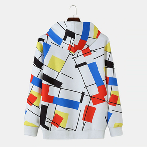 เสื้อฮู้ดดี้พิมพ์ลายสีพื้นคุณภาพสูงแบบสวมหัวไซส์ใหญ่ขายดี พร้อมดีไซน์พิมพ์ลายแบบ Sublimation - Product Image 5