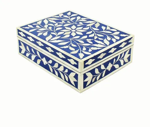 Boîte de rangement haut de gamme la plus vendue avec incrustations complexes, boîte à bijoux de voyage, boîte de voyage de luxe la plus vendue avec accents de perles - Product Image 4