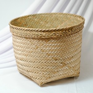 Hand woven big bamboo container <b>basket</b> <b>large</b> natural <b>baskets</b> kitchen pantry bedroom organization - Product Image 1