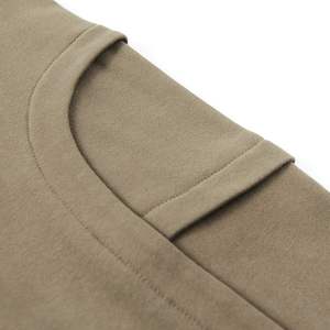 เสื้อสเวตเชิ้ตผู้ชายทรงโอเวอร์ไซส์ ไหล่ตก สีพื้น คอกลม สำหรับฤดูหนาว ผ่านเทคนิคการซักแบบวอช พร้อมงานสกรีนคุณภาพสูง - Product Image 5