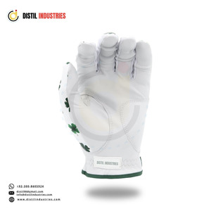 Gant de golf en cuir Cabretta super doux de qualité supérieure, main droite, blanc, imprimé trèfle vert, antidérapant, fermeture auto-agrippante, extérieur, unisexe - Product Image 6