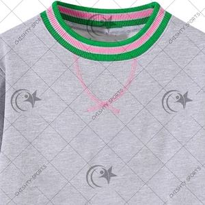 เสื้อสเวตเชิ้ตคอปกปักโลโก้สำหรับผู้ชายและผู้หญิงเสื้อสเวตเชิ้ตมีฮู้ดผ้าโพลีเอสเตอร์ผ้าคอตตอนโพลีเอสเตอร์สีพื้นสำหรับฤดูใบไม้ร่วง - Product Image 2