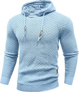 เสื้อฮู้ดผู้ชายไซส์ใหญ่สำหรับฤดูหนาว ผ้าผสมโพลีเอสเตอร์และคอตตอน ขนฟลีซ แห้งเร็ว ระบายอากาศได้ดี อุ่นสบาย เหมาะสำหรับเล่นกีฬาและสวมใส่ลำลอง - Product Image 1