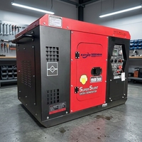 Groupe électrogène diesel insonorisé ultra-silencieux 5/8/10/12 kW, OEM ODM, sur mesure, refroidissement par air, usine de production de générateurs diesel