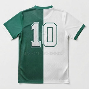 เสื้อเจอร์ซีย์แขนสั้นสำหรับทีมกีฬา พร้อมบริการพิมพ์ลายแบบซับลิเมชั่นตามสั่ง ชื่อ โลโก้ และหมายเลข สำหรับสโมสรฟุตบอล ใช้ในการฝึกซ้อม - Product Image 2
