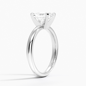 Bague BOJ 090 en argent 925 avec halo de pierres et griffes, diamant solitaire taille radiant 2 carats, couleur D, VVS1, Moissanite certifiée GRA, prix bas - Product Image 2