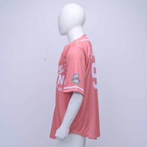 Maillots de sport de qualité supérieure, style rose, boutons spéciaux, vêtements de sport personnalisés, maillot de baseball unisexe sur mesure, couture personnalisée - Product Image 2