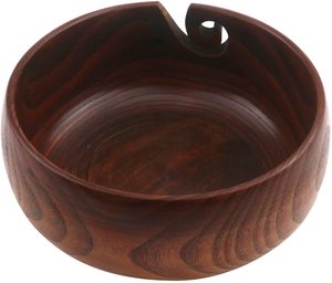 Bol à laine en bois de luxe, écologique, pour le tricot |   Organisateur de rangement portable pour fils à crocheter, le meilleur cadeau pour les artisans - Product Image 6