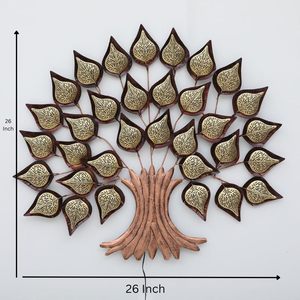 Metal Tree <b>Wall</b> Art with Multicolour <b>Leaves</b> Modern <b>Wall</b> Hanging <b>Decor</b> for Living Room Bedroom Office Hotel Home Interiors - Product Image 4