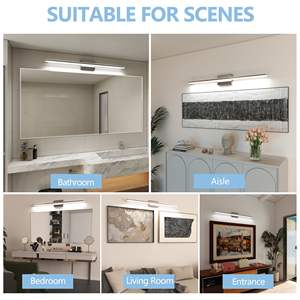 Lumières de Vasque LED Modernes 39\" 24W Lumière Blanche Jour Chrome Luminaires de Salle de Bain Lumière de Vasque Miroir - Product Image 5