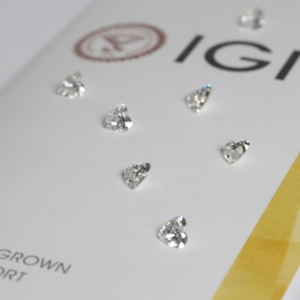0.60 Ct D Color VVS2 Clarity HEART Conflict <b>Free</b> Diamond HPHT Diamond IGI Verified for Ring Making B2B Diamond Supplier - Product Image 1