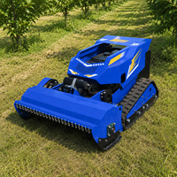 Tondeuse à fléaux télécommandée diesel avec moteur 195F et hauteur de coupe de 20 à 200 mm pour l'entretien des bordures routières et des talus