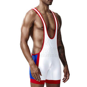 Conjunto de Uniforme de Lucha Libre Profesional para Hombre con Tela Transpirable y Elástica para Entrenamiento Intenso - Product Image 5