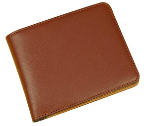 Portefeuille Bifold en Cuir Véritable Vintage de Haute Qualité Fait Main pour Hommes avec Fonctionnalité RFID, Motif Logo, Idéal pour les Voyages - Product Image 1