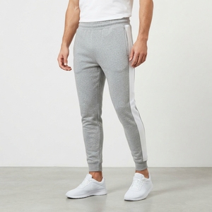 Custom Side Tape Heavyweight <b>Fleece</b> <b>Joggers</b> Wholesale Cotton Rich Winter Sweatpants for Men - Product Image 4