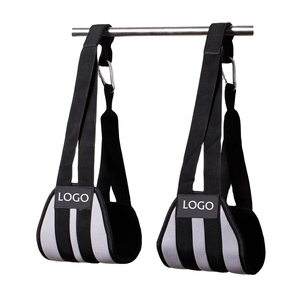 High Quality Professional Adjustable Eco-Friendly High Stretch Cotton AB Strap for Weightlifting Gym Workout Power Lifting - Product Image 6