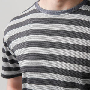 T-shirt décontracté en coton à manches courtes pour hommes, col rond personnalisé, streetwear, tee-shirt basique, marque privée USA, fabricant OEM ODM - Product Image 3