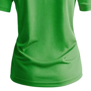 เสื้อโปโลคอปกตัดสีสำหรับผู้หญิง เสื้อโปโลชายเสื้อผ่าข้างสำหรับผู้หญิง เสื้อโปโลชายเสื้อโค้งสำหรับผู้หญิง เสื้อโปโลทรงยาวสำหรับผู้หญิง - Product Image 3