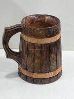 Mug en bois d'acacia et de manguier pour le café et la cuisine, vaisselle en bois faite à la main pour boire de l'eau, disponible