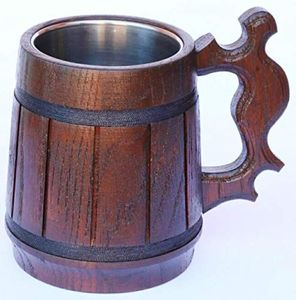 Chope à bière en bois - Product Image 2