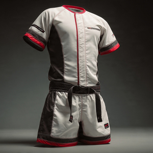 Tenue de combat MMA, combinaison de boxe par sublimation, combinaisons MMA pour hommes, 100% polyester, séchage rapide, légères, uniformes MMA - Product Image 3