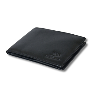 Premium Black Genuine Leather Men's <b>RFID</b> <b>Blocking</b> <b>Wallet</b> Chain Open Closure Waterproof Card Holder Bifold <b>Wallet</b> Daily Use - Product Image 2