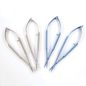 Tijeras Quirúrgicas Oftálmicas Manuales de Acero de 18 cm, Tijeras Vannas para Cirugía Ocular, Instrumentos Quirúrgicos Oftálmicos - Product Image 3