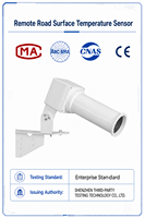 Sensor Remoto ASHUR de Temperatura y Humedad de Superficie de Carretera RS485 4-20mA CE IP66 -40C IR para Advertencia de Niebla y Hielo en Carreteras, Seguridad