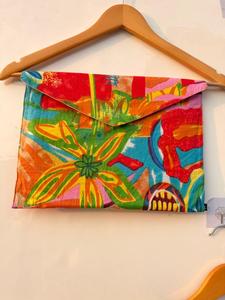 ชุดนอนผ้าฝ้ายพิมพ์ลายสำหรับผู้หญิงพร้อมกระเป๋าเข้าชุด |   ชุดนอนกระดุมหน้าสีสันสดใส - Product Image 2