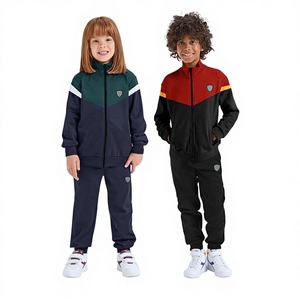 Kids High Quality Lightweight Windproof Jacket Set Custom Sportswear Mens <b>Wind</b> <b>Breaker</b> Tracksuit - Product Image 1