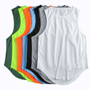 Camiseta sin mangas transpirable para hombre, camiseta sin mangas de algodón premium para gimnasio, que absorbe la humedad, para fitness - Product Image 4