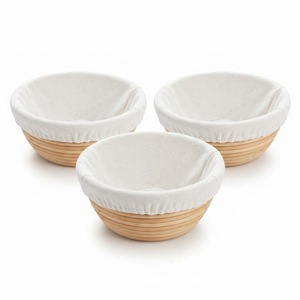 Cheap Handmade <b>Bread</b> Proofing <b>Basket</b> Woven Rattan Banneton Sourdough Baking Dough Rising <b>Basket</b> Wholesale Factory Direct - Product Image 4