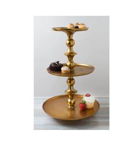 Support à gâteau élégant en cristal et métal pour mariage, fête d'anniversaire, forme ronde décorative, acrylique, 2 étages - Product Image 6