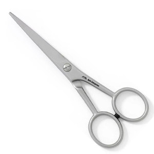 Hair Professional Soft Silver <b>Barber</b> Scissors with Secure Finger Rest German Steel <b>Blades</b> Sharp and Durable Bulk Supply - Product Image 6