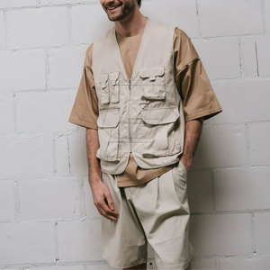 Mens Summer <b>Utility</b> <b>Vest</b> Breathable Durable Fabric Outdoor Professional Adjustable Button Casual Design Fishing Hiking - Product Image 4