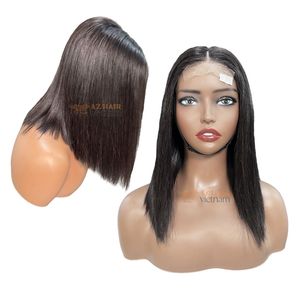 Vietnamese Remy Human Hair <b>Bob</b> <b>Wig</b> for Hair Weaving Glueless Raw Cuticle Machine Double Weft 200g-400g All Colors Suitable - Product Image 1