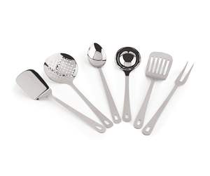 ชุดเครื่องครัวสแตนเลส6ชิ้นโลหะป้องกันสนิมสำหรับใช้ในบ้าน - Product Image 3