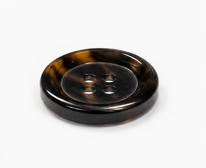 Boutons de couture ronds en corne de buffle naturelle de luxe, polis à la main, faits à la main, à 4 trous, pour manteaux, vestes, blazers, vêtements - Product Image 2