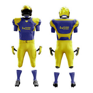 Uniforme de fútbol americano de alta demanda en venta, hecho de poliéster. - Product Image 1