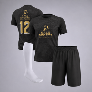 Uniforme de Fútbol Personalizado de Alta Calidad con Camiseta, Pantalones, Pantalones Cortos, Gorra, Calcetines, 100% Poliéster, Unisex, para Todas las Temporadas - Product Image 3