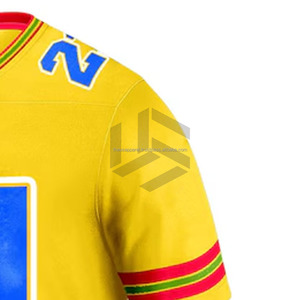 <b>Top</b> Quality Design Custom Football American Jersey 100% Polyester American Football Jersey with Customized Embroidered Logos - Product Image 4