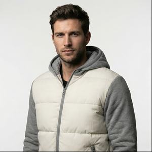 Chaqueta acolchada de diseño de servicios OEM para uso informal Chaqueta acolchada de hombre de precio bajo de alta calidad para ropa de calle Moda para hombre - Product Image 1