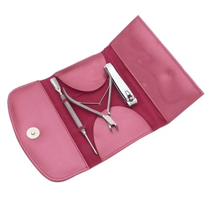 Ensemble professionnel de manucure pédicure en acier inoxydable 3 pièces coupe-ongles 3 en 1 tous les âges étui de soins personnels emballage inclus - Product Image 1