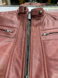 <b>Men's</b> Streetwear <b>Leather</b> <b>Jacket</b> with Stand Collar and Front Logo Best Quality Genuine <b>Leather</b> Low MOQ <b>Leather</b> <b>Jackets</b> - Product Image 2
