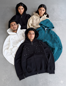 Services OEM : Hoodies à capuche les plus vendus, impression sérigraphique, logo personnalisé disponible en différentes couleurs, faible MOQ, hoodies à capuche surdimensionnés avec fermeture éclair. - Product Image 2