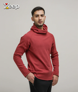 Sudadera con Capucha Personalizada XEEP para Hombre, Diseño Casual con Estampado Frontal, Corte Regular, Transpirable, de Secado Rápido, con Bolsillo, Servicio OEM - Product Image 1