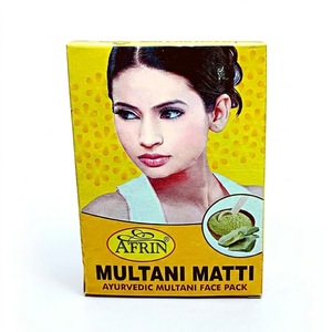Mascarilla Facial de Arcilla Multani Matti Pura Afrin para Aclarar la Piel, Controlar la Grasa y Tratar el Acné, Paquete de Hierbas Naturales de 250g - Product Image 1