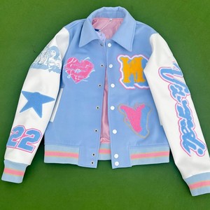 Custom Winter Wool Varsity <b>Jacket</b> Men High Street Style Letter Heated Windproof Anti-Bacterial University College Baseball - Product Image 4